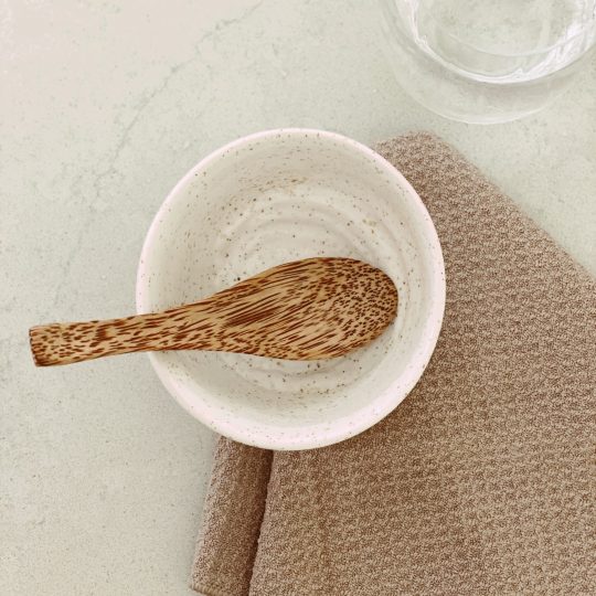Coconut Wooden Soup Spoons set of 6