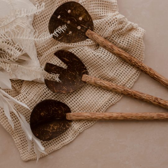 Coconut Salad Spoon and Fork Set
