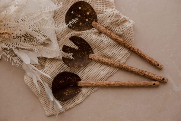 Coconut Salad Spoon and Fork Set