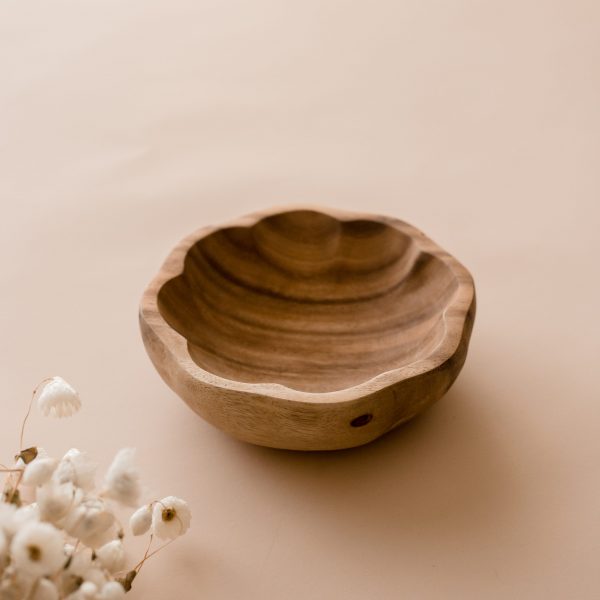 Flower Wooden Bowl